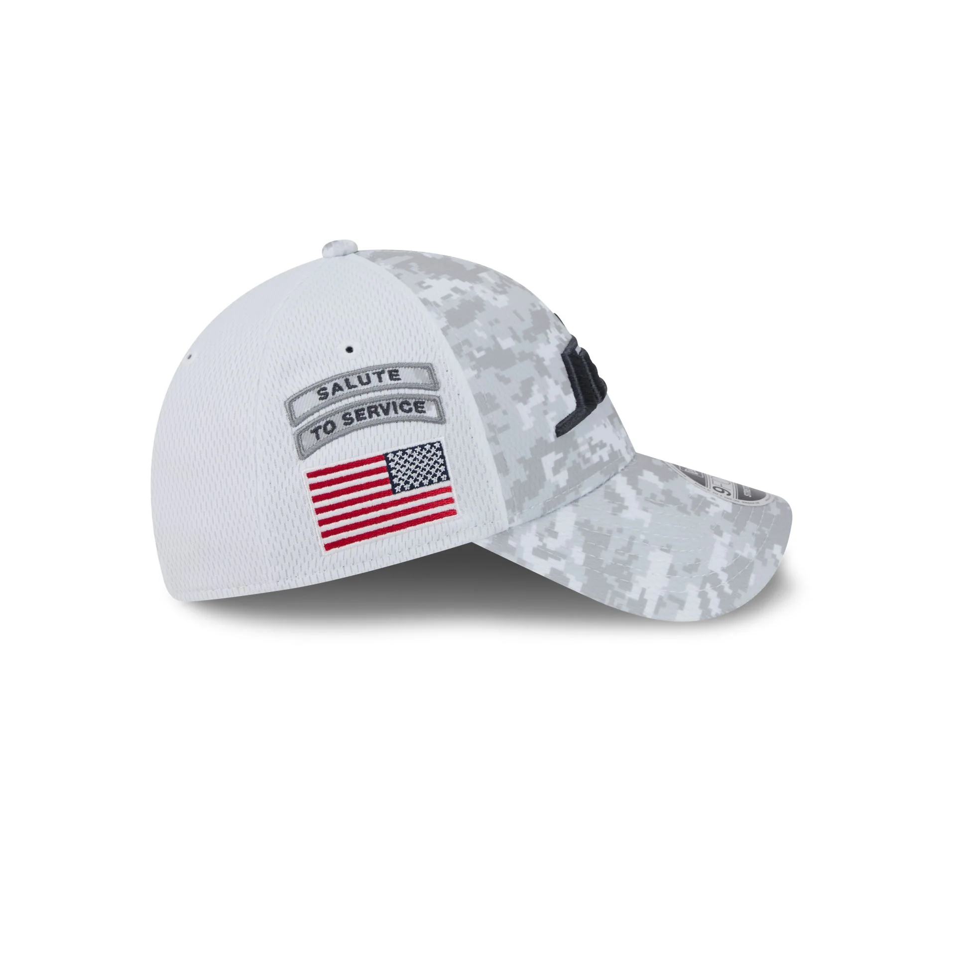 New York Jets 2024 Salute to Service 9FORTY Stretch-Snap Hat