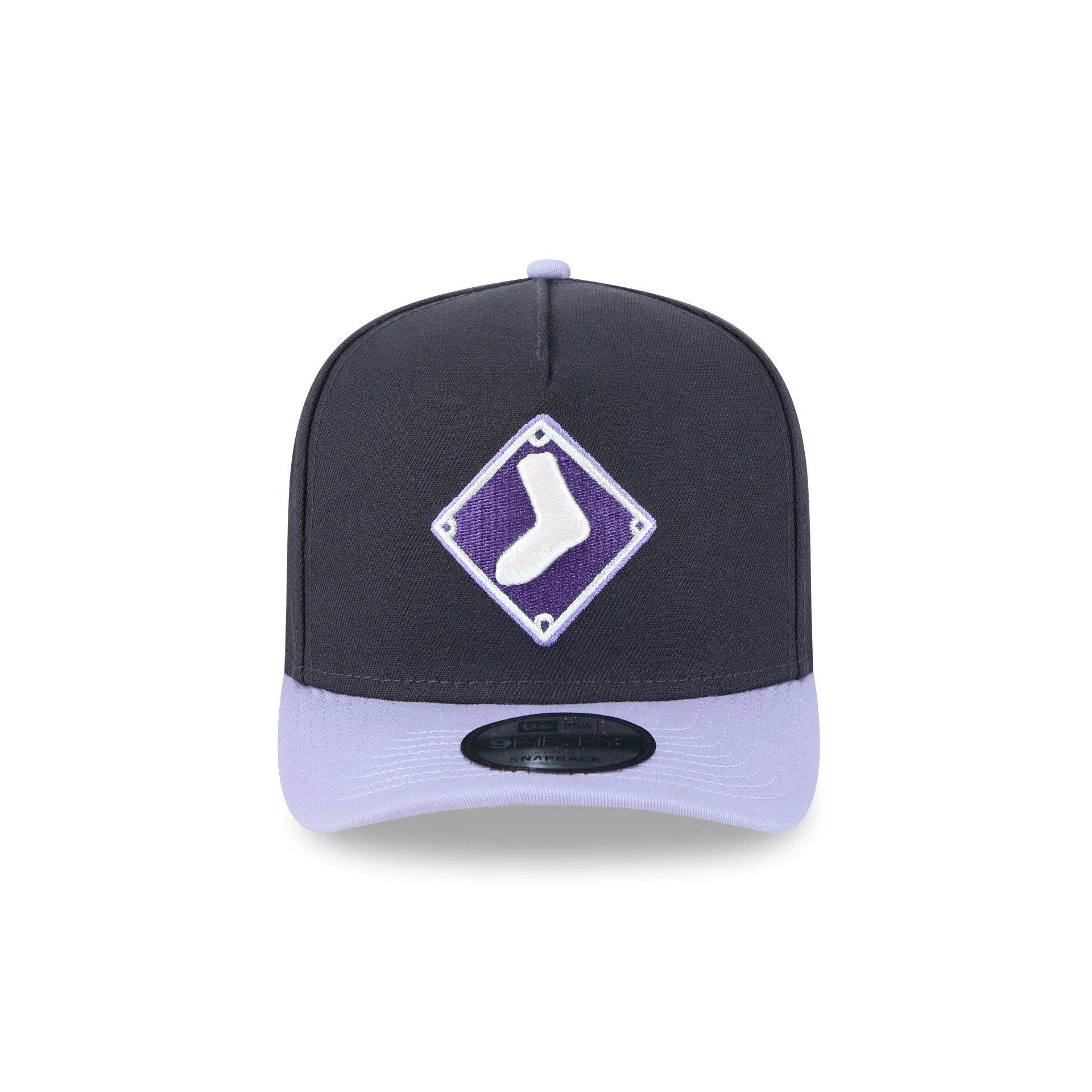 Chicago White Sox Navy Lavender 9FIFTY A-Frame Snapback Hat