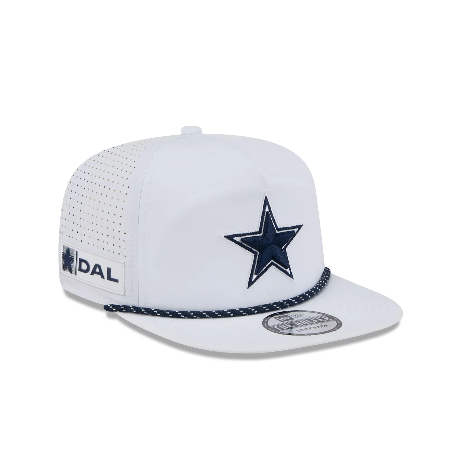 Dallas Cowboys Optic White Performance Rope Golfer Hat