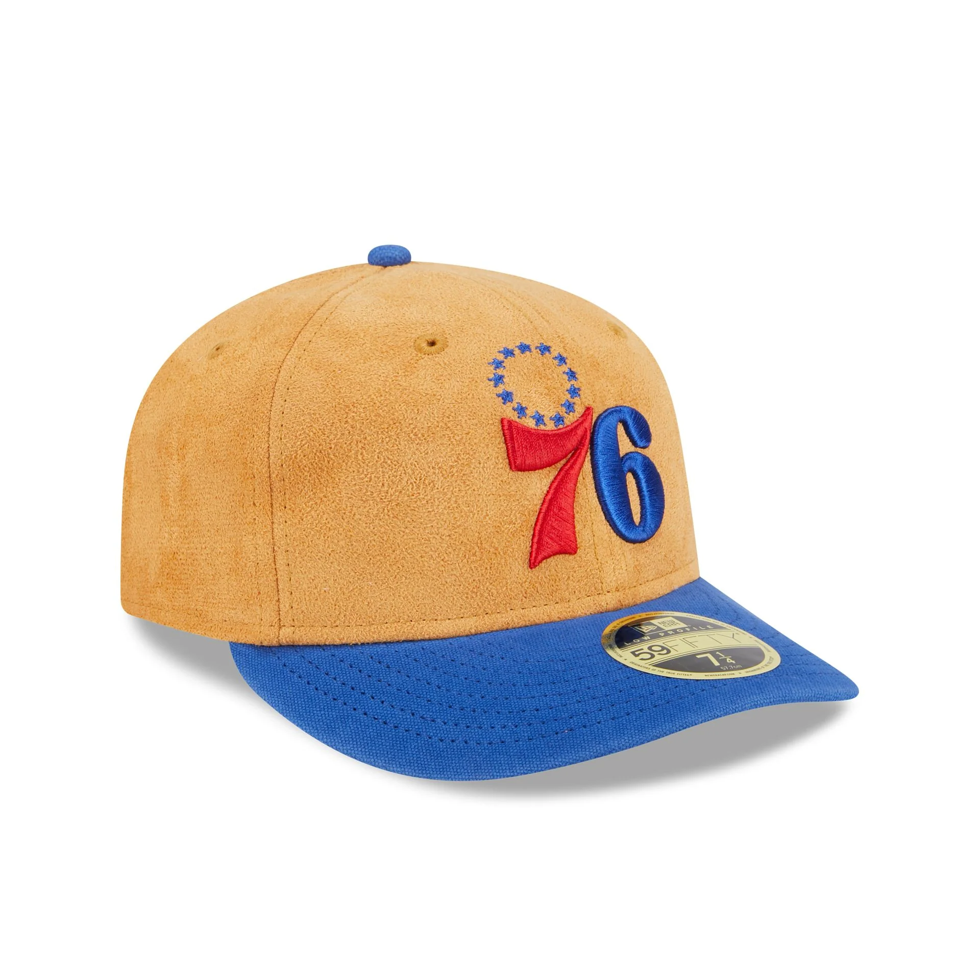Philadelphia 76ers Tan Texture Low Profile 59FIFTY Fitted Hat