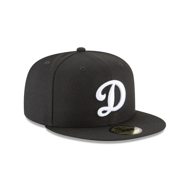Los Angeles Dodgers Alternate Black and White Basic 59FIFTY Fitted Hat