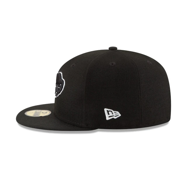 Buffalo Bills Black & White 59FIFTY Fitted Hat