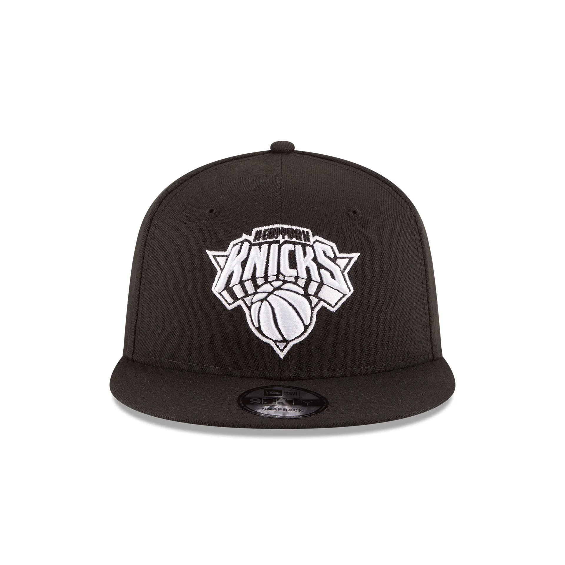 New York Knicks Basic Black & White 9FIFTY Snapback Hat