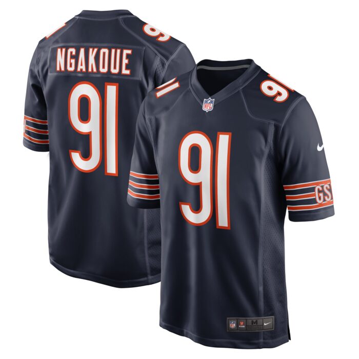 Men’s Chicago Bears Yannick Ngakoue Nike Navy Team Game Jersey