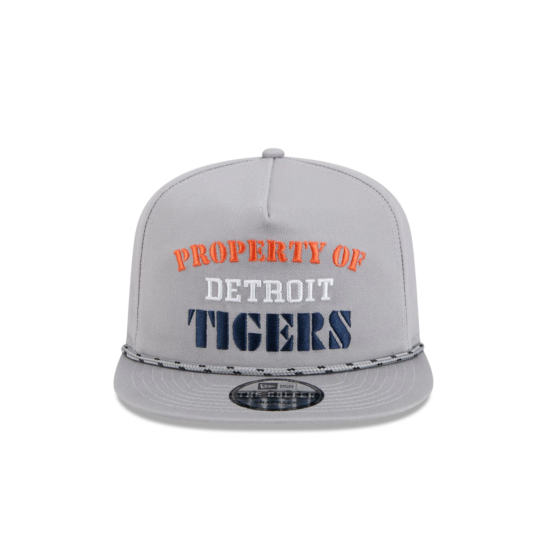 Detroit Tigers Vintage Gray Rope Golfer Hat