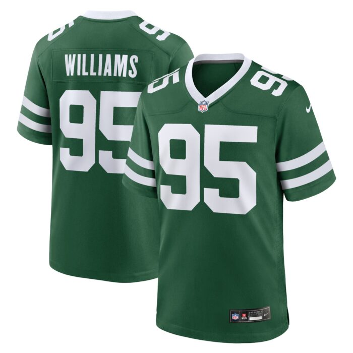 Men’s New York Jets Quinnen Williams Nike Legacy Green Game Jersey