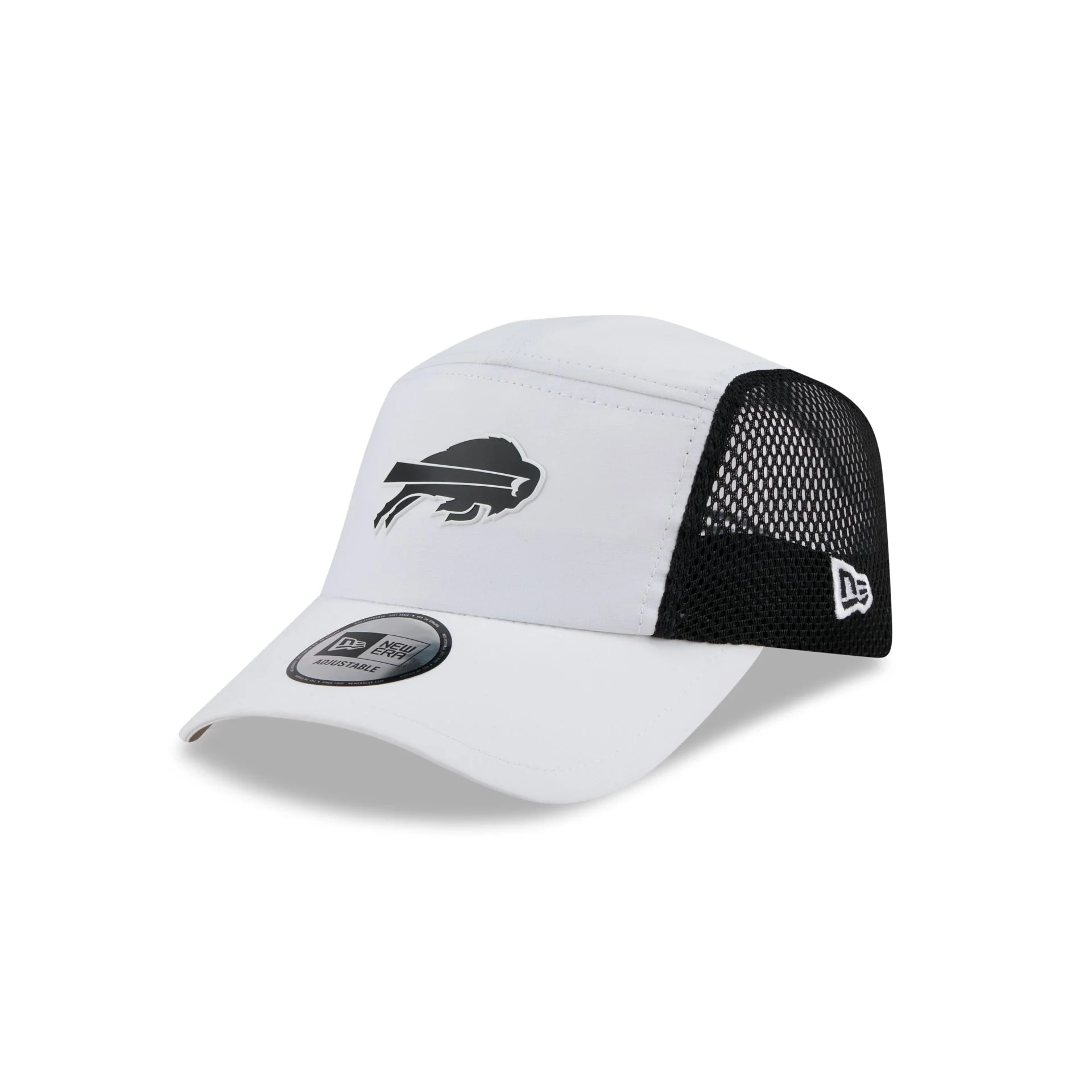Buffalo Bills White Poly Runner Adjustable Hat