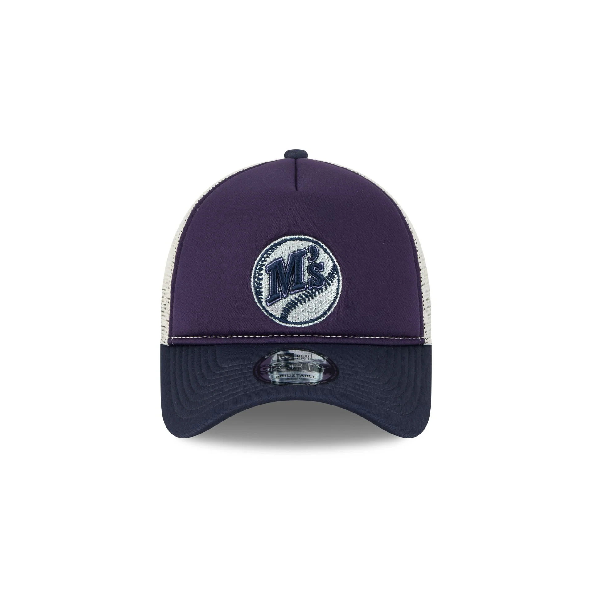 Seattle Mariners Navy Purple 9FORTY A-Frame Trucker Hat