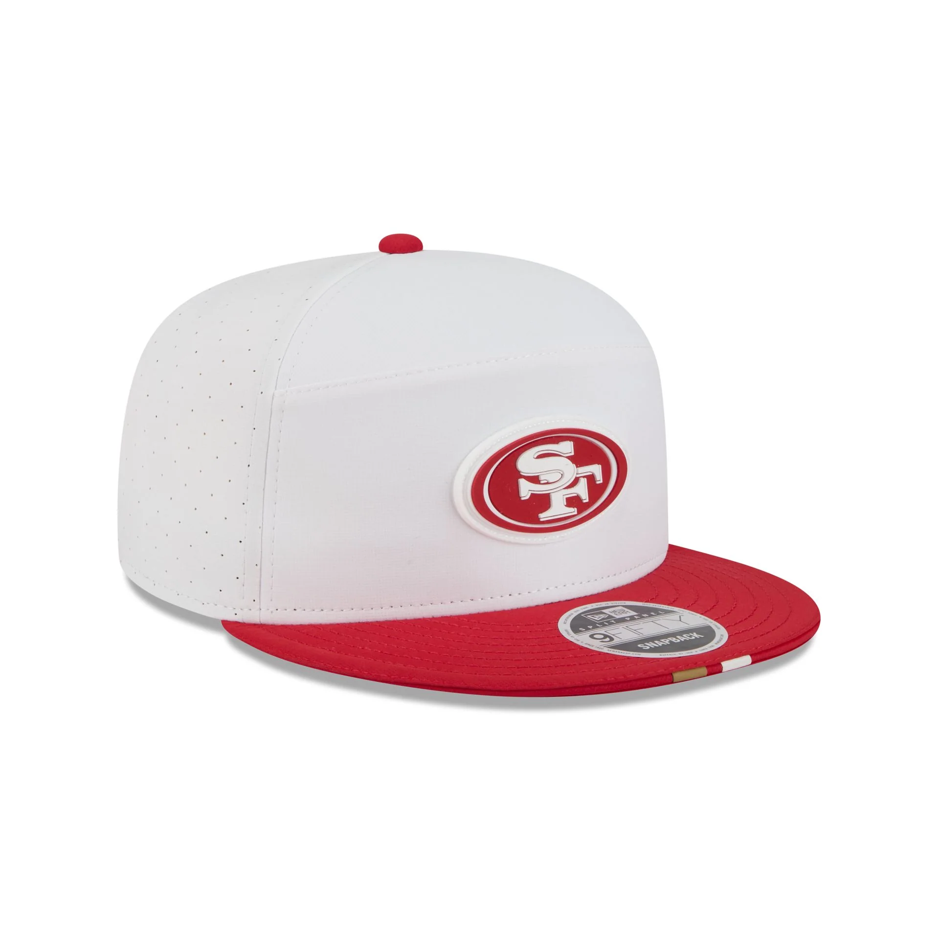 San Francisco 49ers 2025 Training Split Panel 9FIFTY Snapback Hat