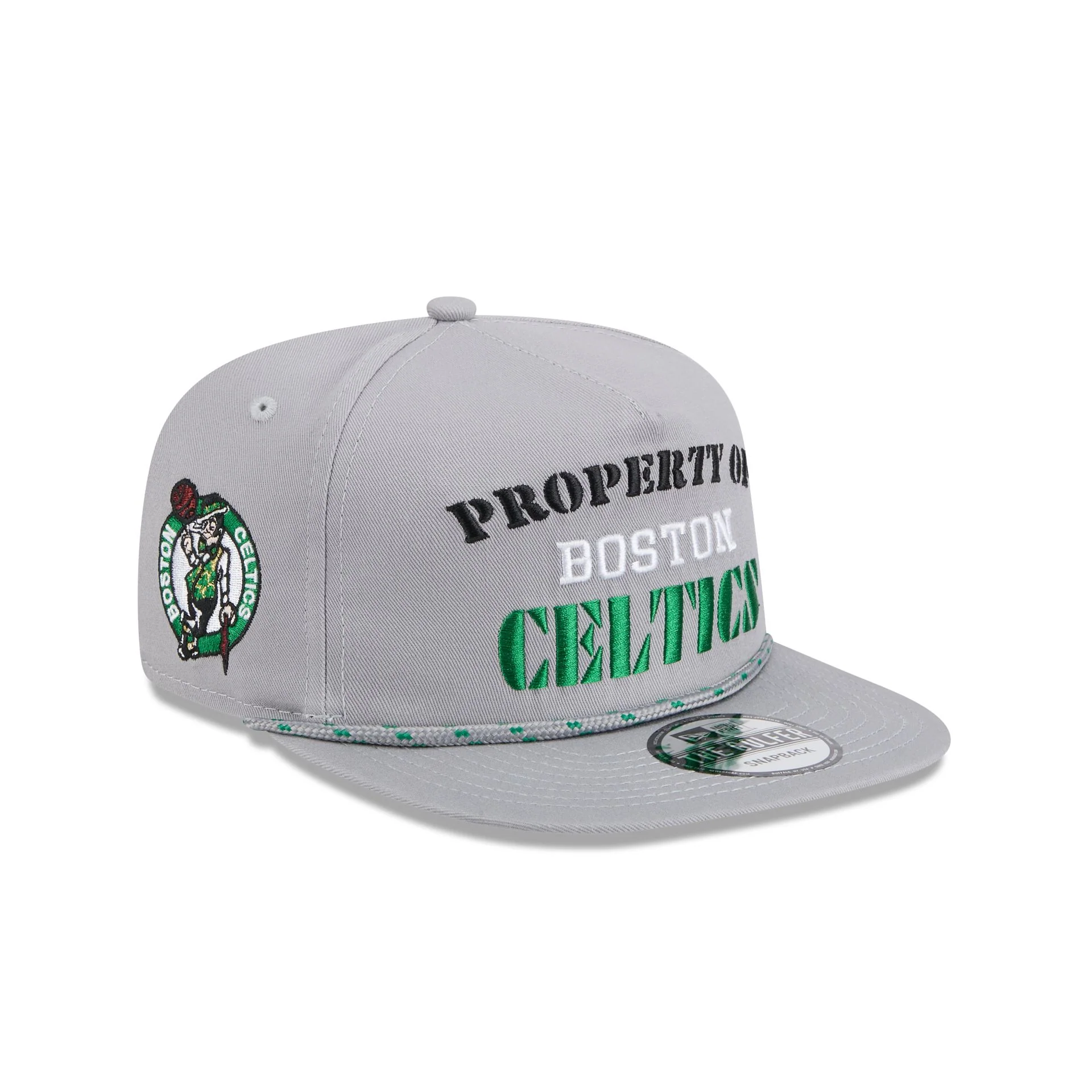 Boston Celtics Vintage Gray Rope Golfer Hat