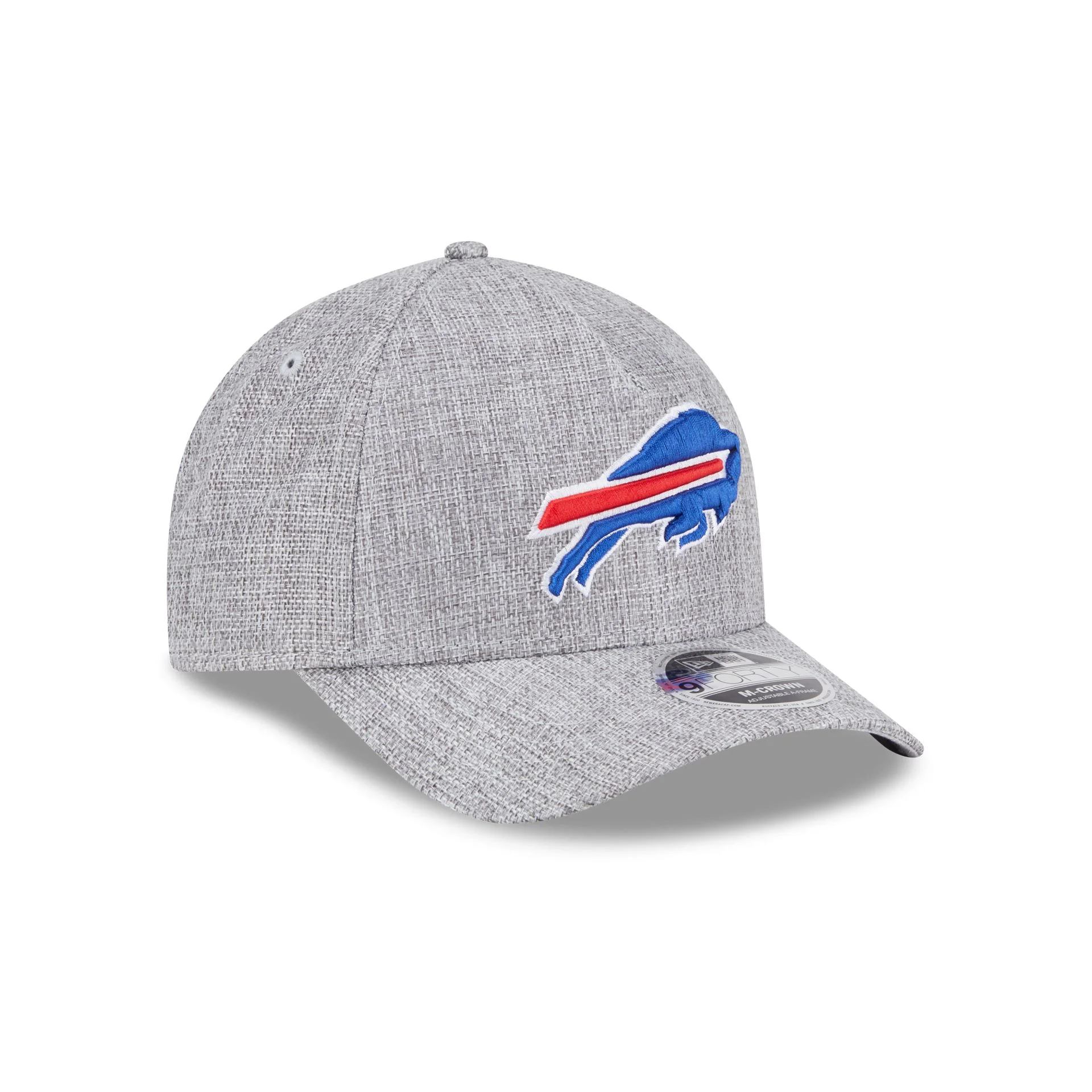 Buffalo Bills Cotton Weave Gray 9FORTY M-Crown A-Frame Snapback Hat