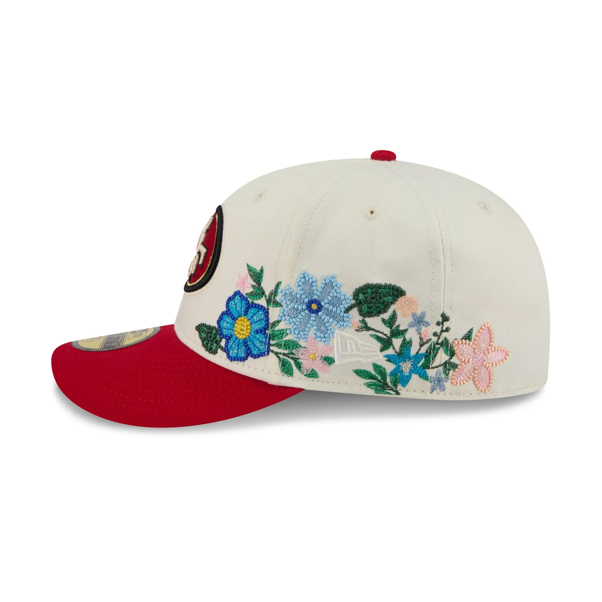 San Francisco 49ers Tonal Florals White 59FIFTY Fitted Hat