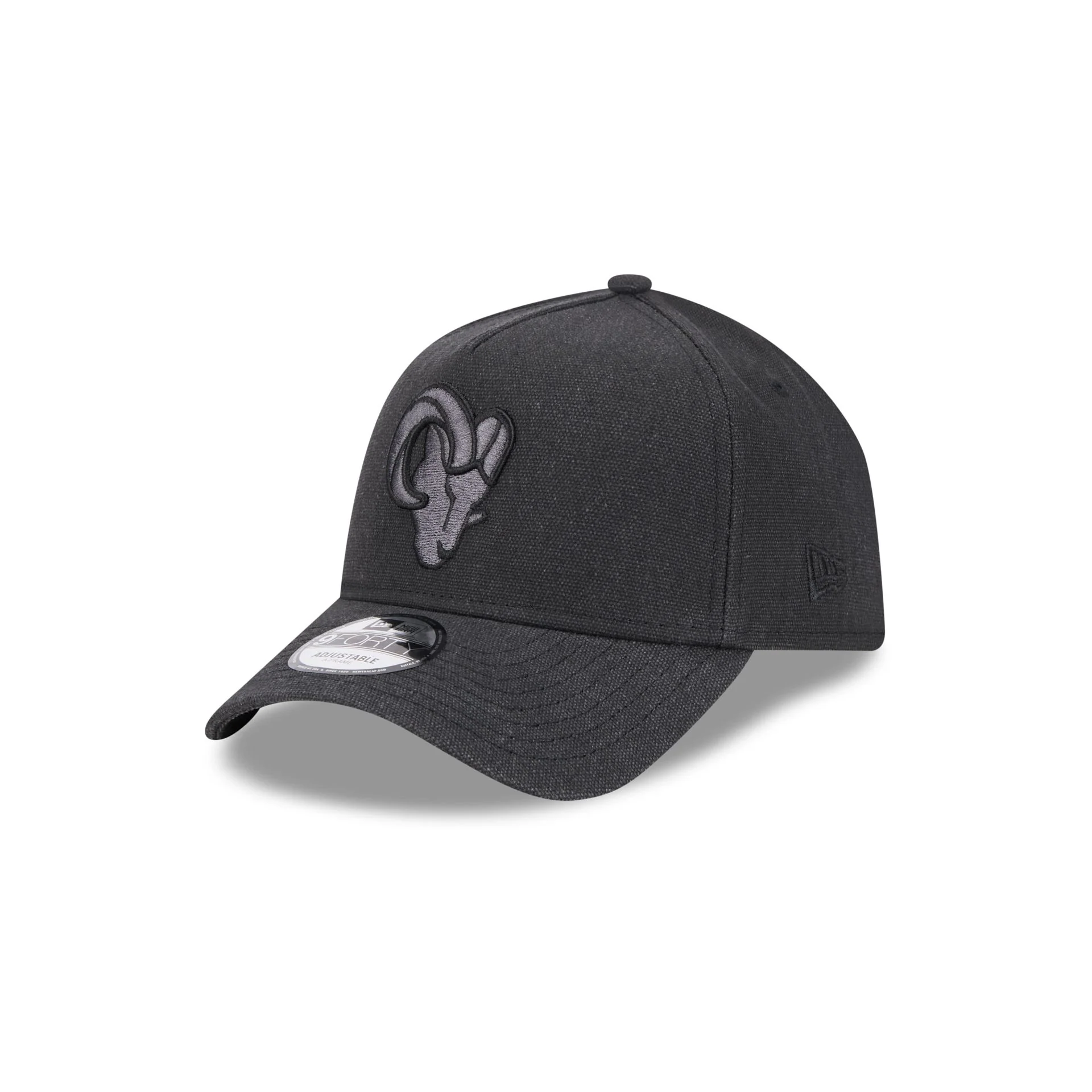 Los Angeles Rams Logo Essentials Black 9FORTY A-Frame Snapback Hat