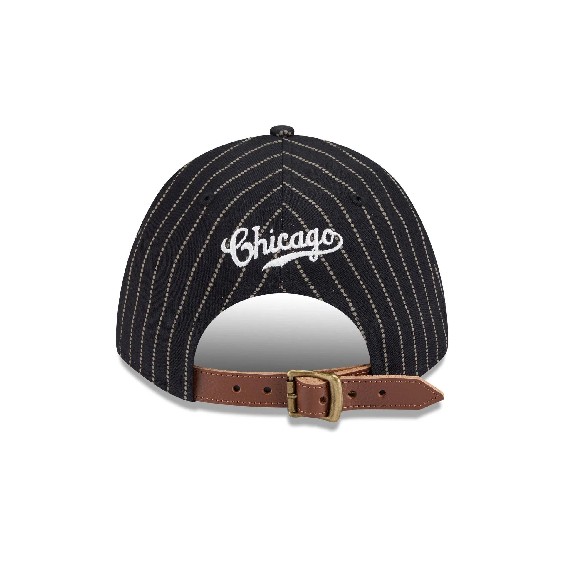 Chicago Cubs Dotted Pinstripe 9FORTY M-Crown A-Frame Adjustable Hat