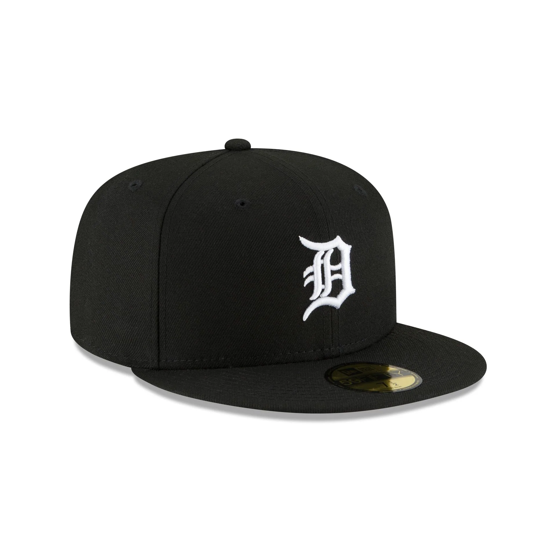 Detroit Tigers Basic Black and White 59FIFTY Fitted Hat