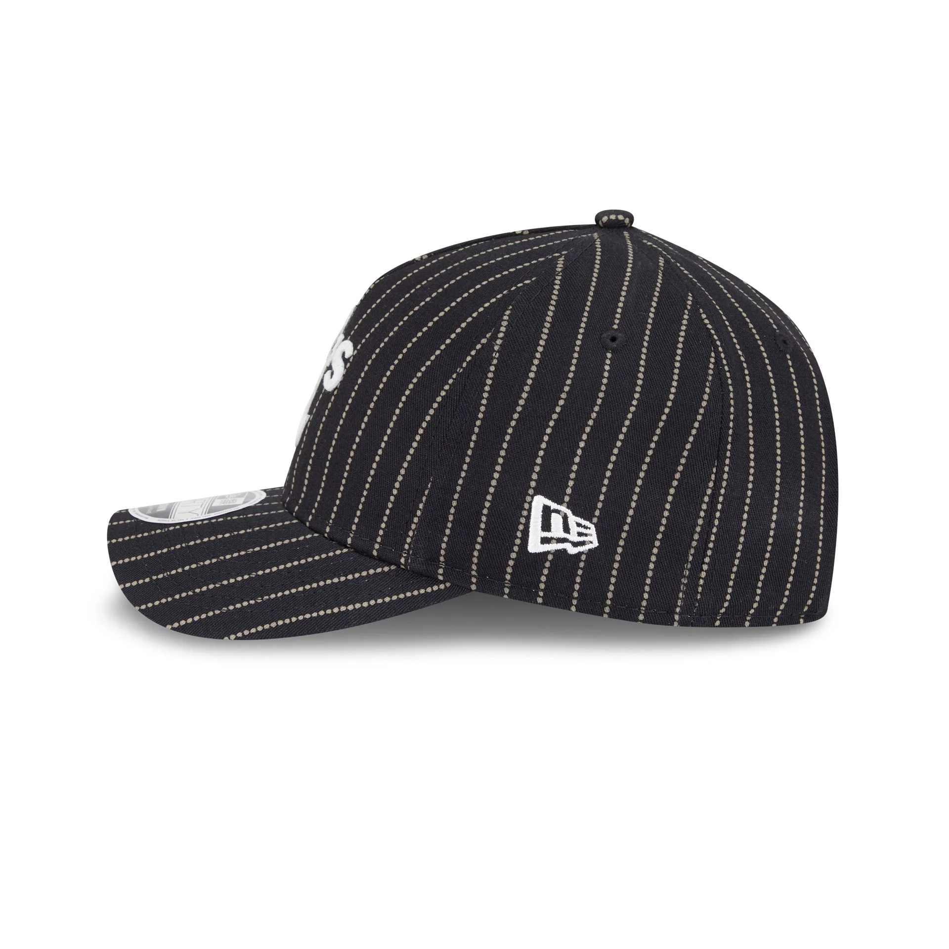 Athletics Dotted Pinstripe 9FORTY M-Crown A-Frame Adjustable Hat