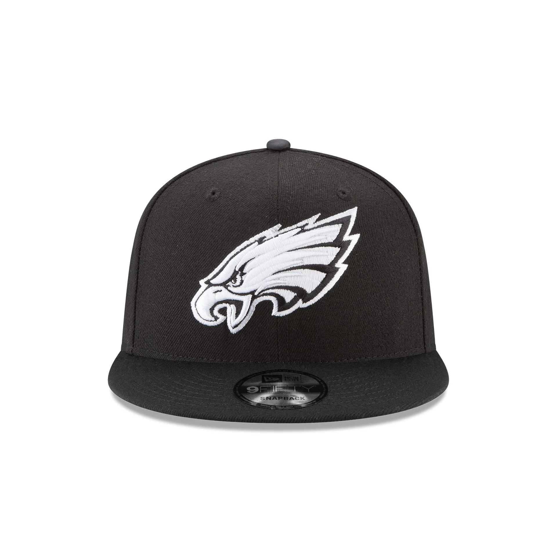 Philadelphia Eagles Basic Black and White 9FIFTY Snapback Hat