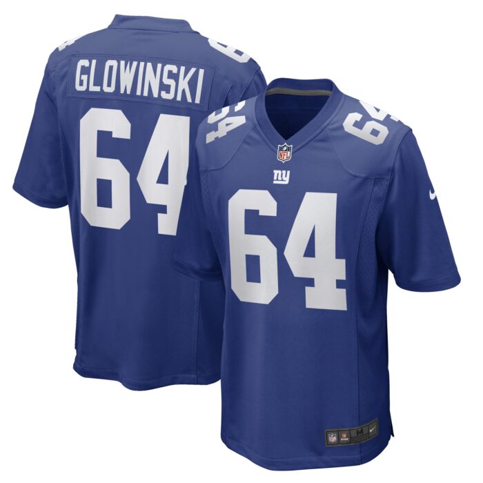 Men’s New York Giants Mark Glowinski Nike Royal Game Player Jersey