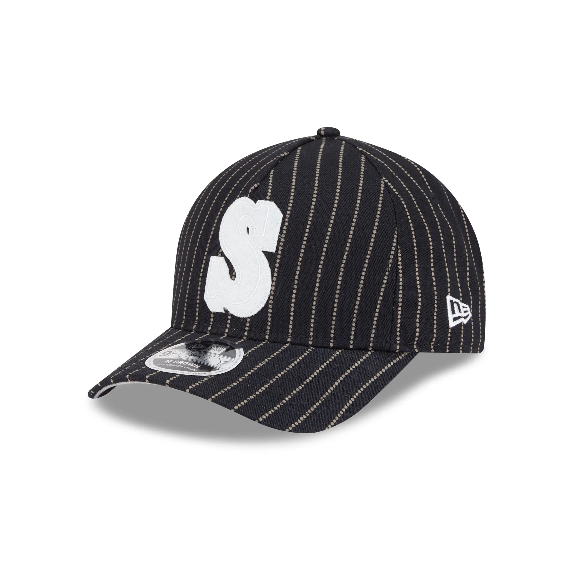 Seattle Mariners Dotted Pinstripe 9FORTY M-Crown A-Frame Adjustable Hat