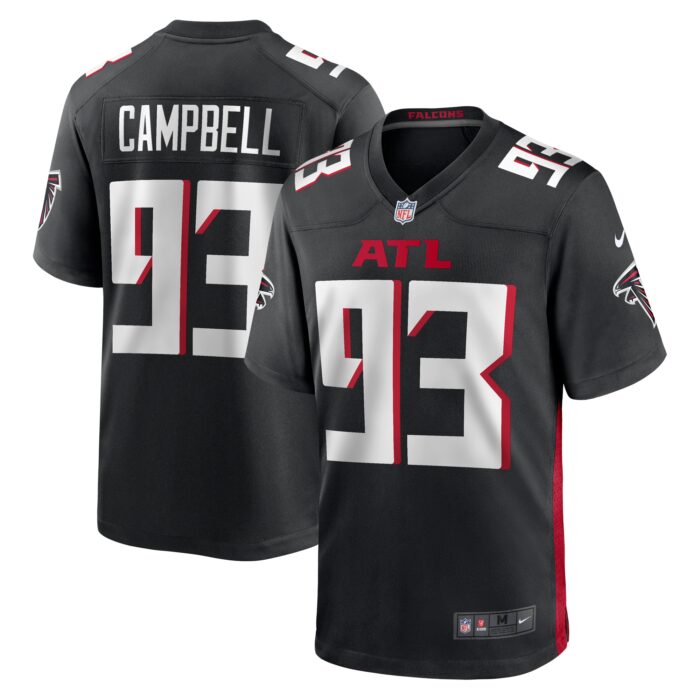 Men’s Atlanta Falcons Calais Campbell Nike Black Game Player Jersey