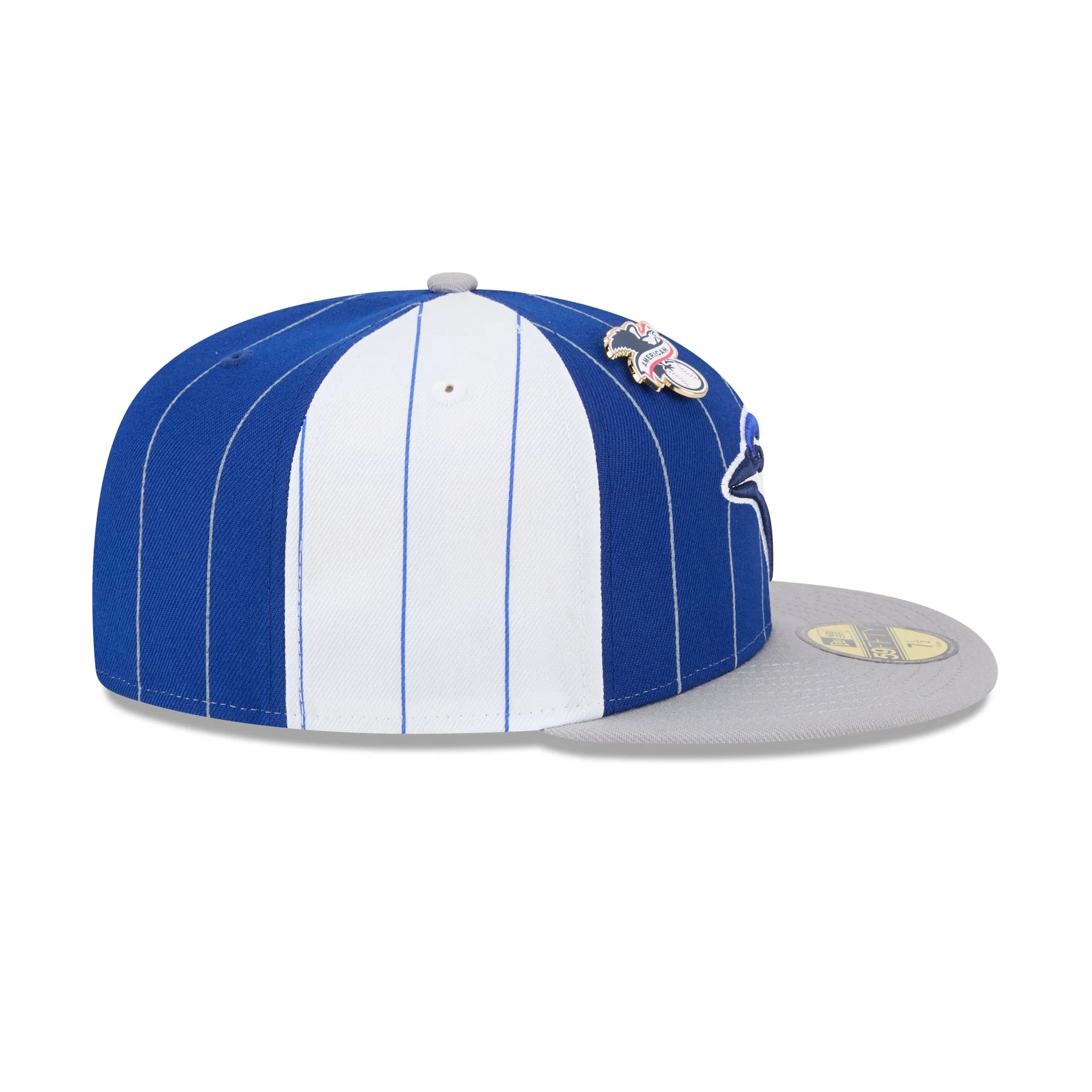 Toronto Blue Jays Pinstripe League Pin 59FIFTY Fitted Hat