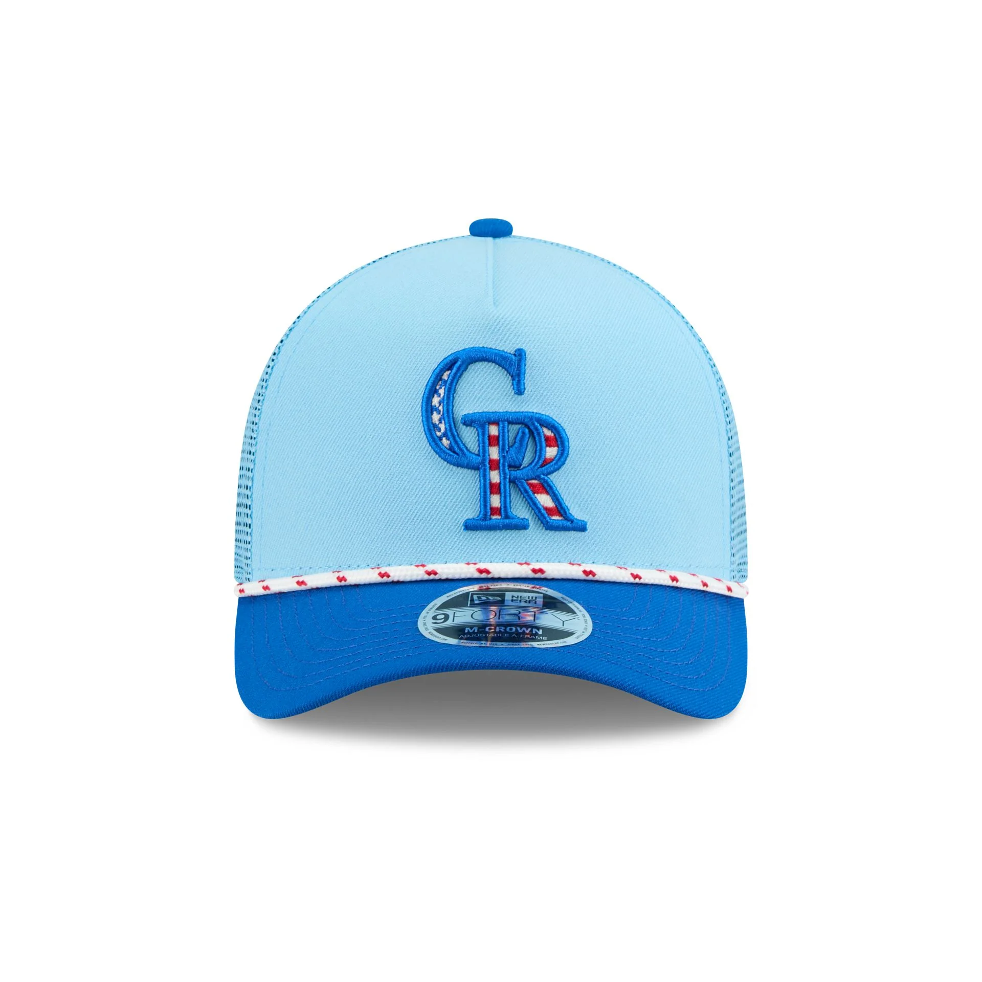 Colorado Rockies Independence Day 2025 9FORTY M-Crown A-Frame Trucker Hat