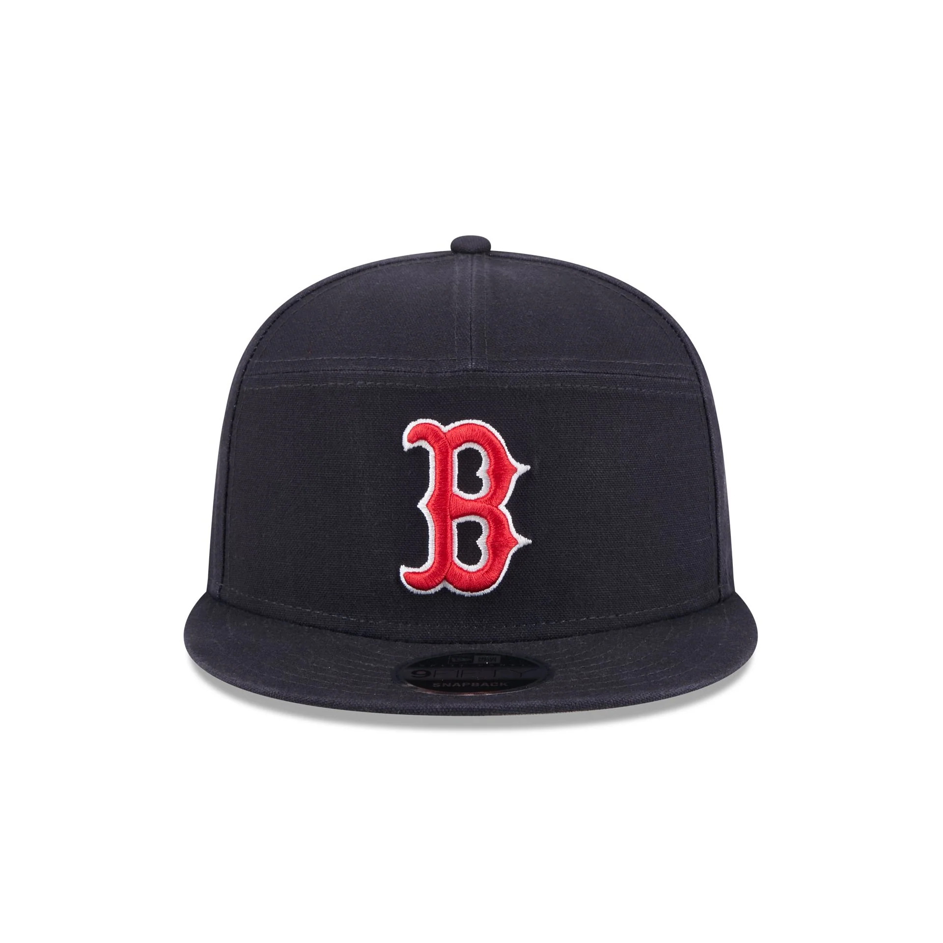 Boston Red Sox Cotton Canvas Split Panel 9FIFTY Trucker Hat