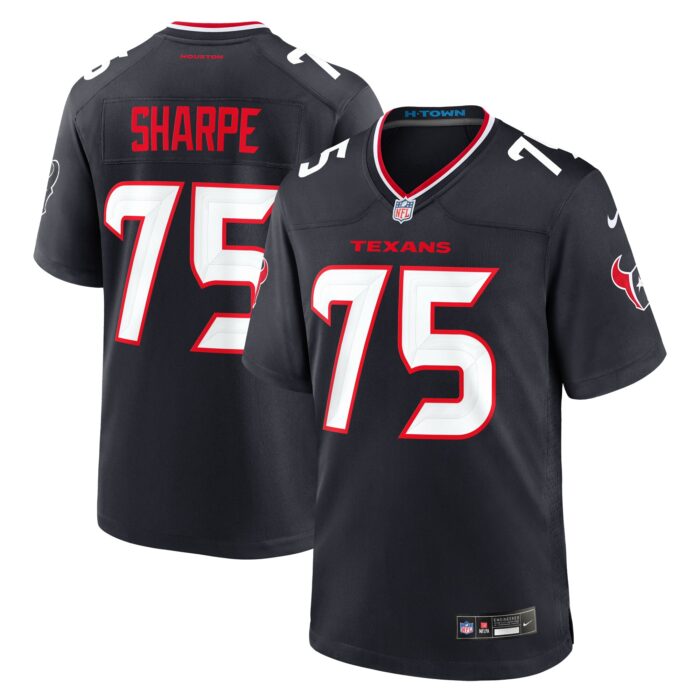 Men’s Houston Texans David Sharpe Nike Navy Team Game Jersey