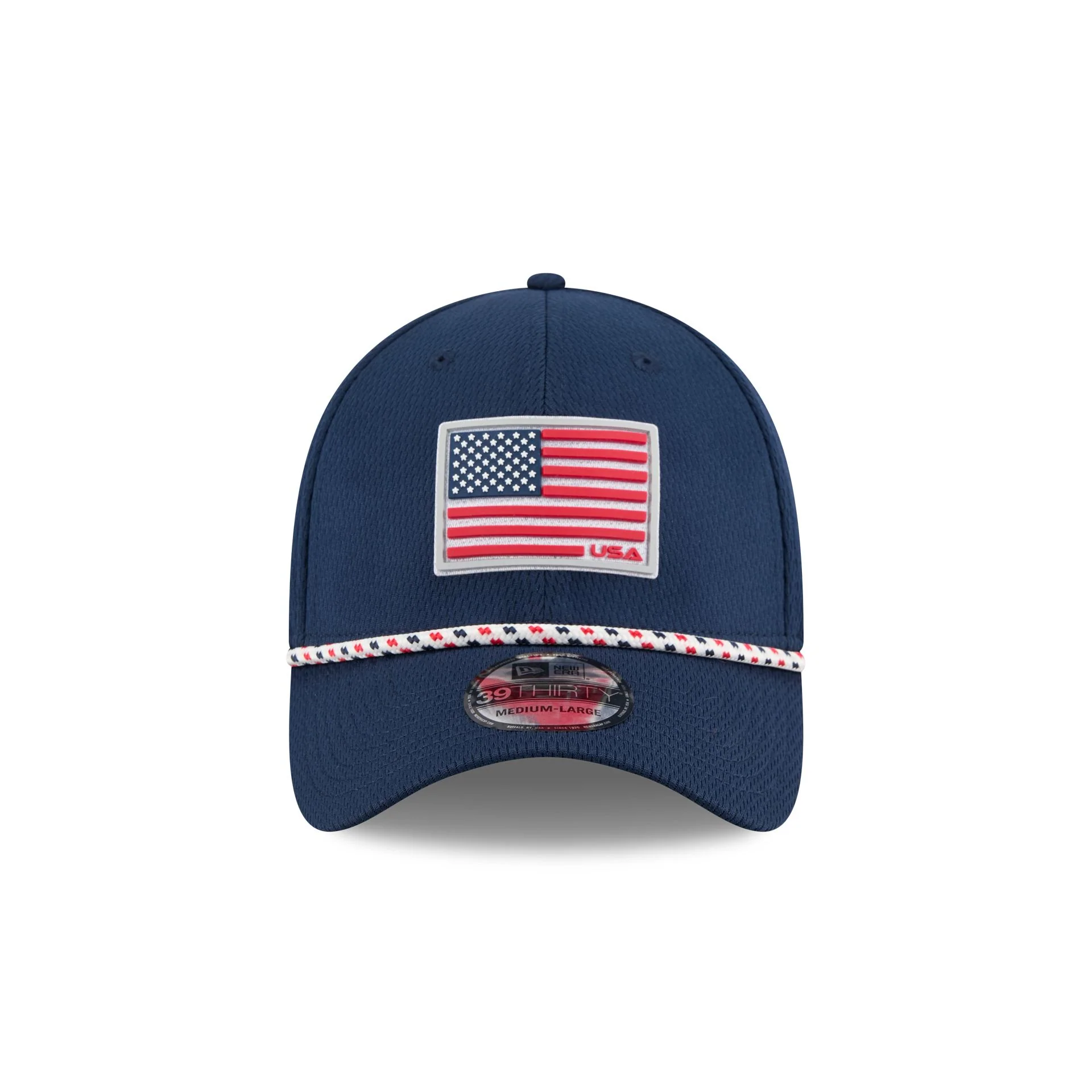 2025 Ryder Cup Team USA Flag 39THIRTY Stretch Fit Hat