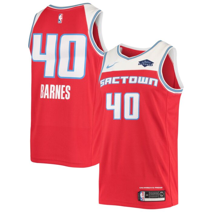 Men’s Sacramento Kings Harrison Barnes Nike Red Swingman Jersey