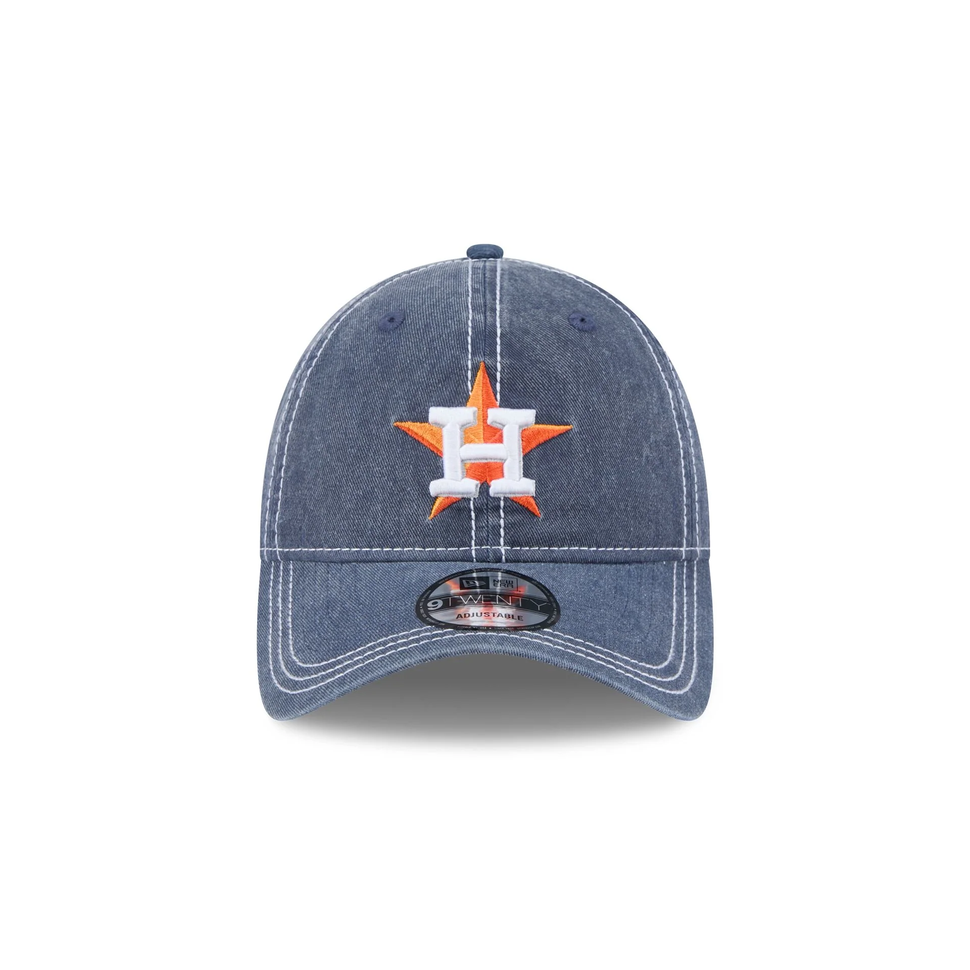 Houston Astros Washed Contrast 9TWENTY Adjustable Hat