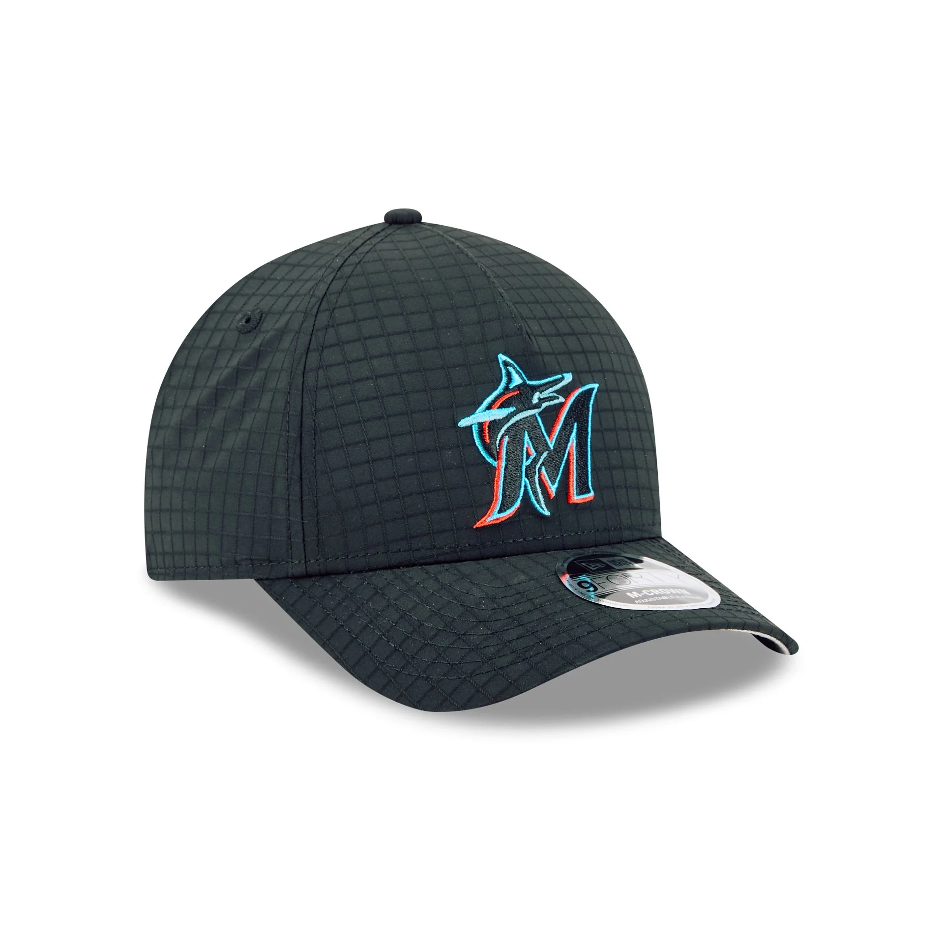 Miami Marlins Ripstop 9FORTY M-Crown A-Frame Snapback Hat