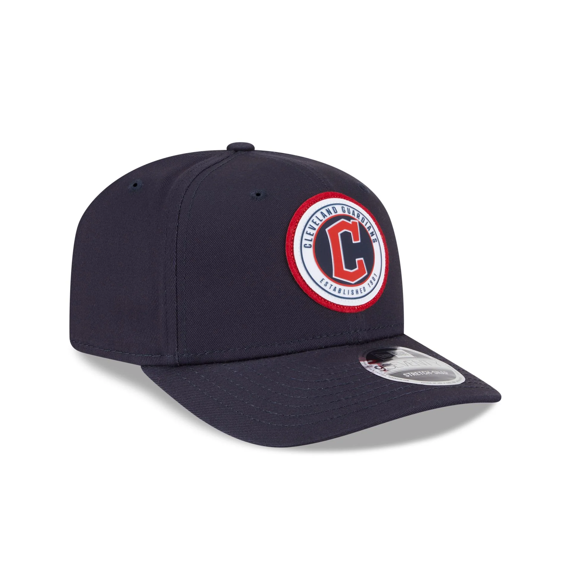 Cleveland Guardians Circle Patch 9SEVENTY Stretch-Snap Hat
