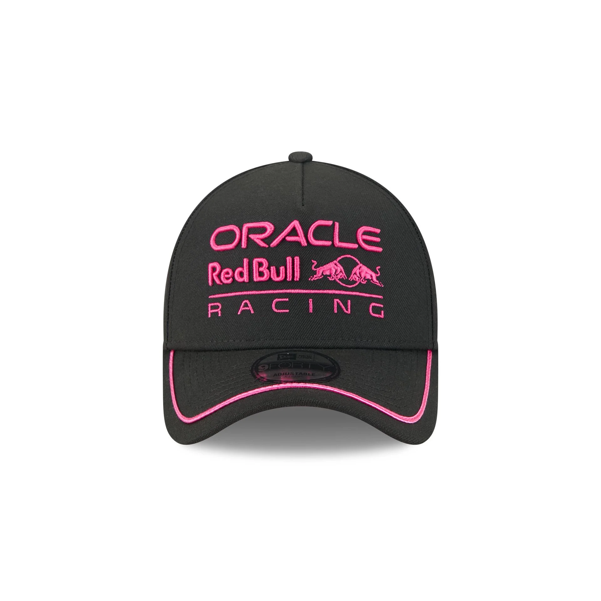 2025 Miami Race Oracle Red Bull Racing Black 9FORTY A-Frame Snapback Hat