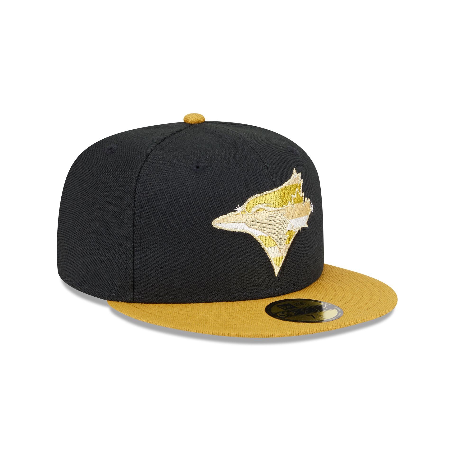 Toronto Blue Jays Metallic Gold Logo 59FIFTY Fitted Hat