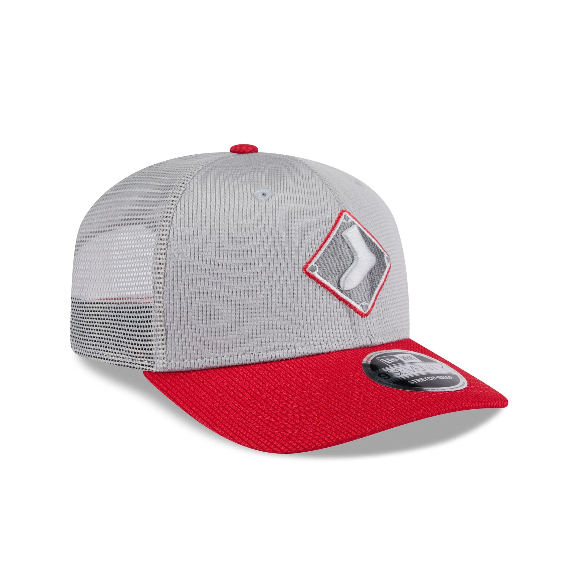Chicago White Sox 2025 Batting Practice Gray 9SEVENTY Trucker Hat