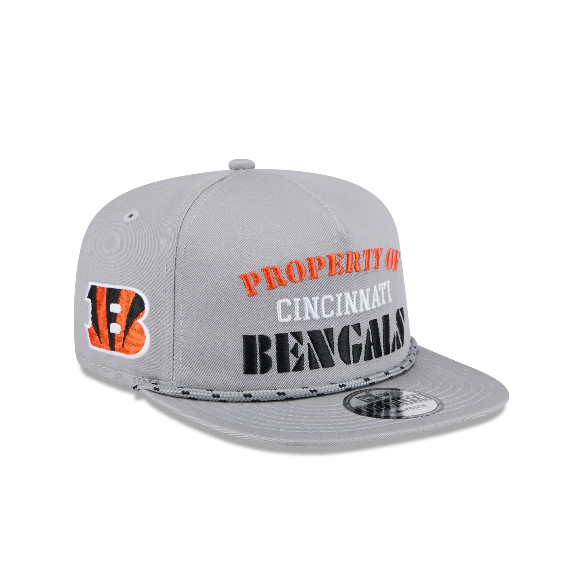 Cincinnati Bengals Vintage Gray Rope Golfer Hat