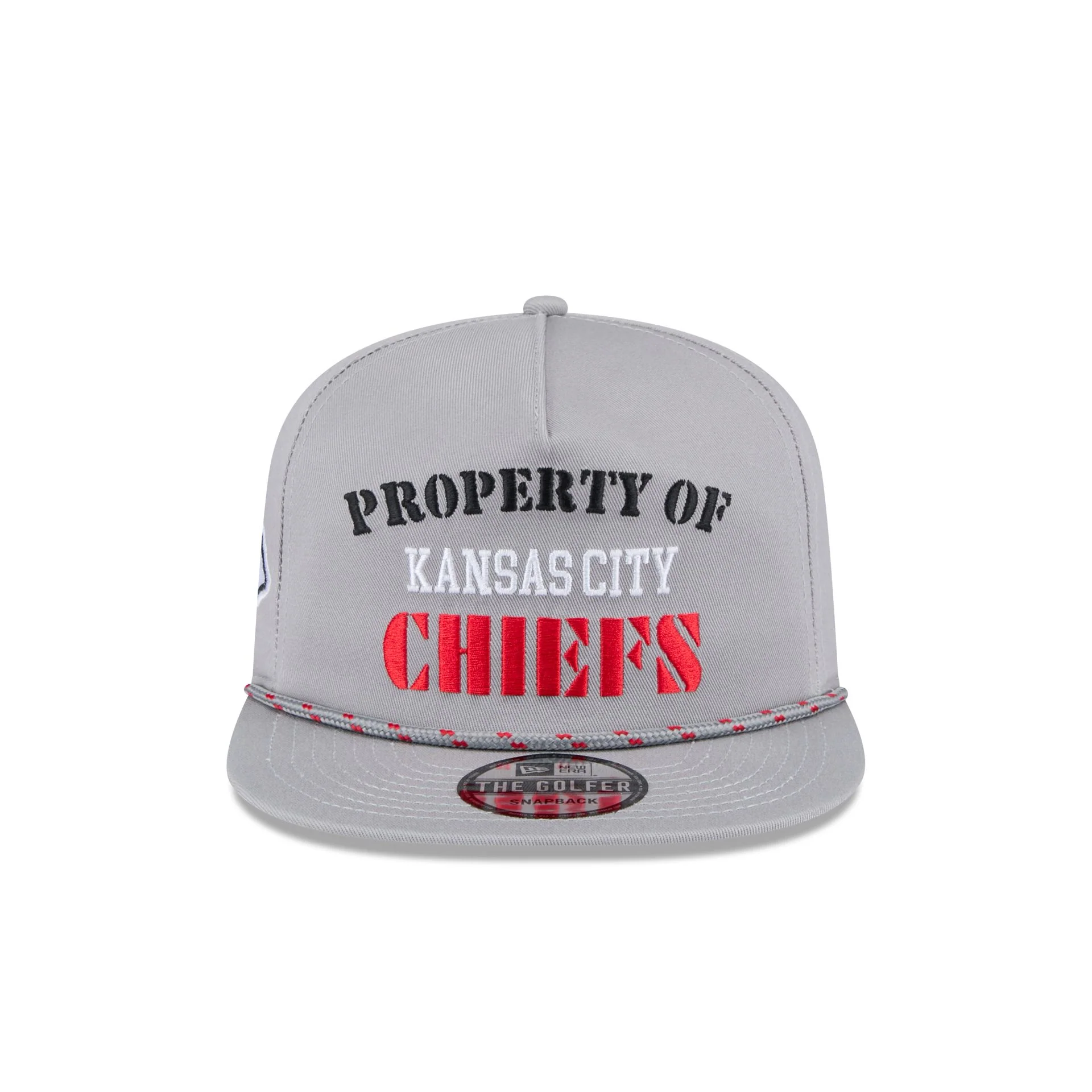 Kansas City Chiefs Vintage Gray Rope Golfer Hat