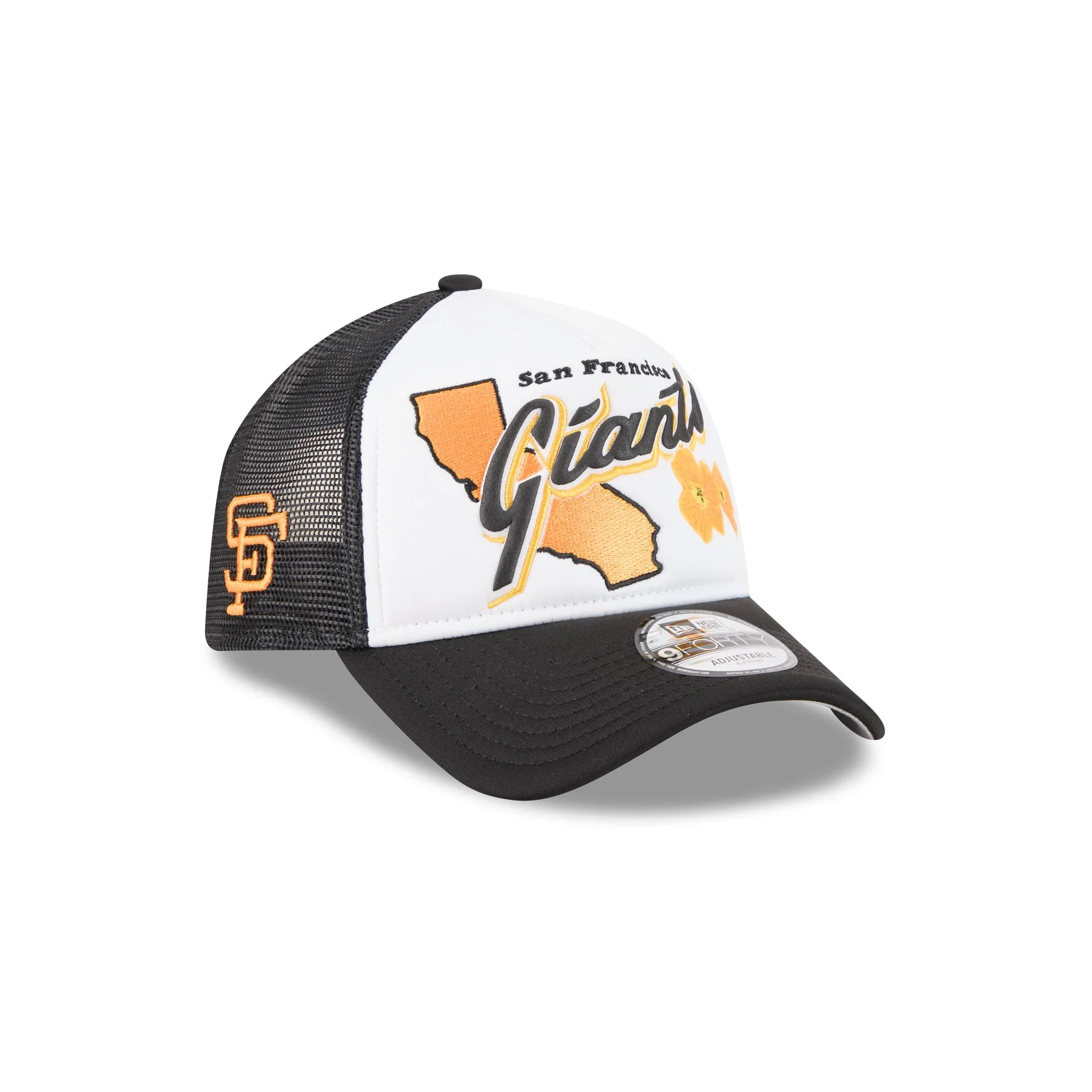 San Francisco Giants State Flower 9FORTY A-Frame Trucker Hat