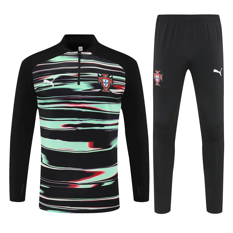Tracksuit Portugal Black/Green Training 25/26