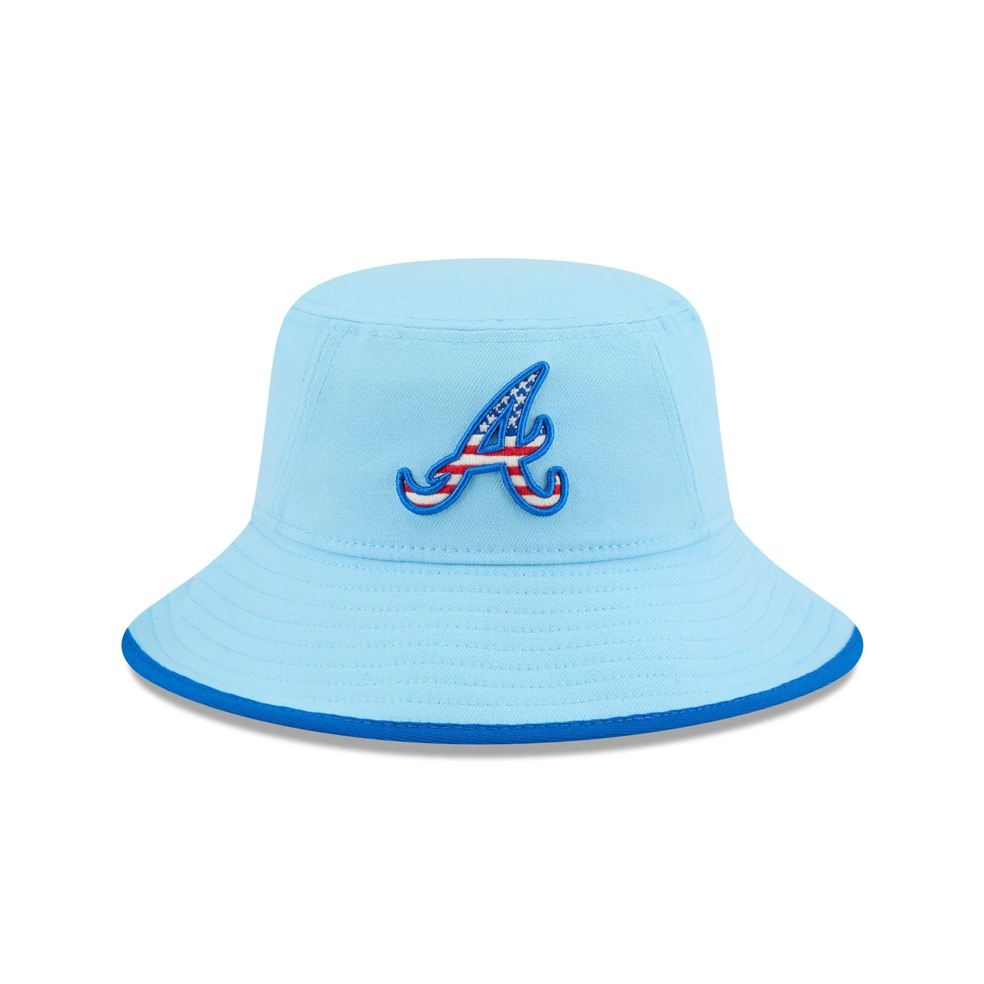 Atlanta Braves Independence Day 2025 Stretch Bucket Hat