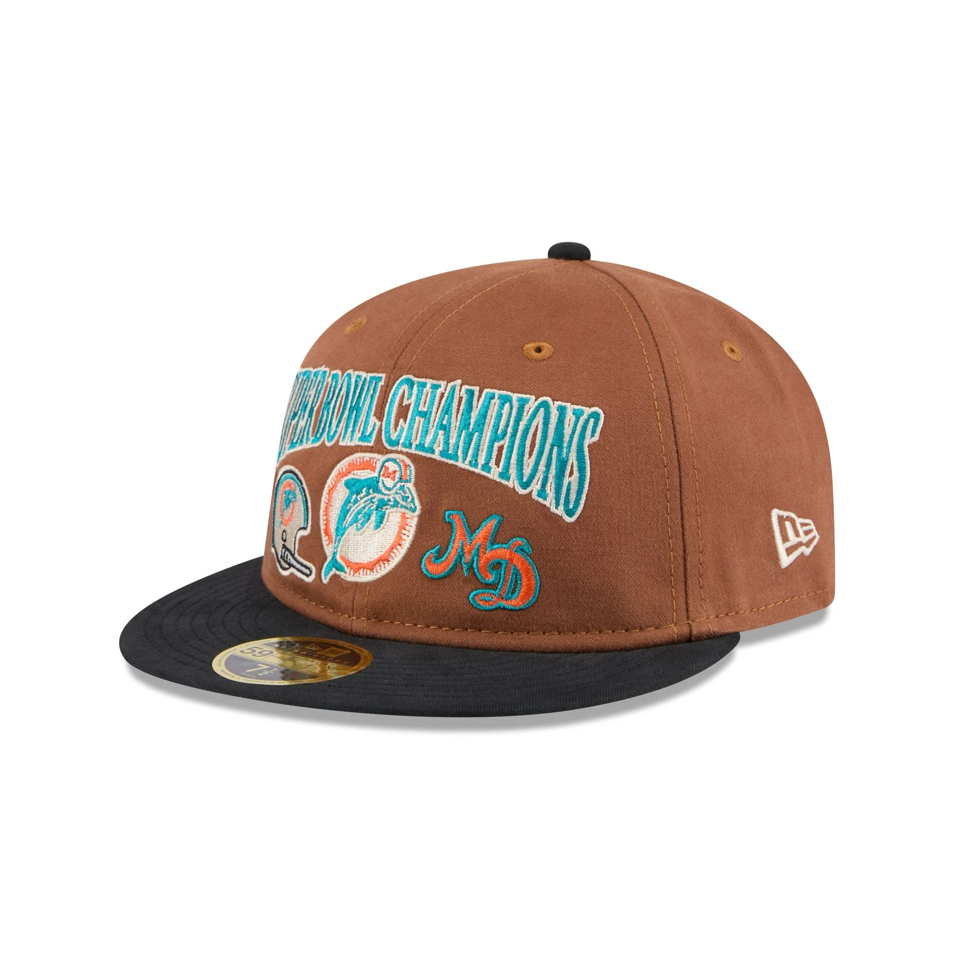 Miami Dolphins Champions Retro Crown 59FIFTY Fitted Hat