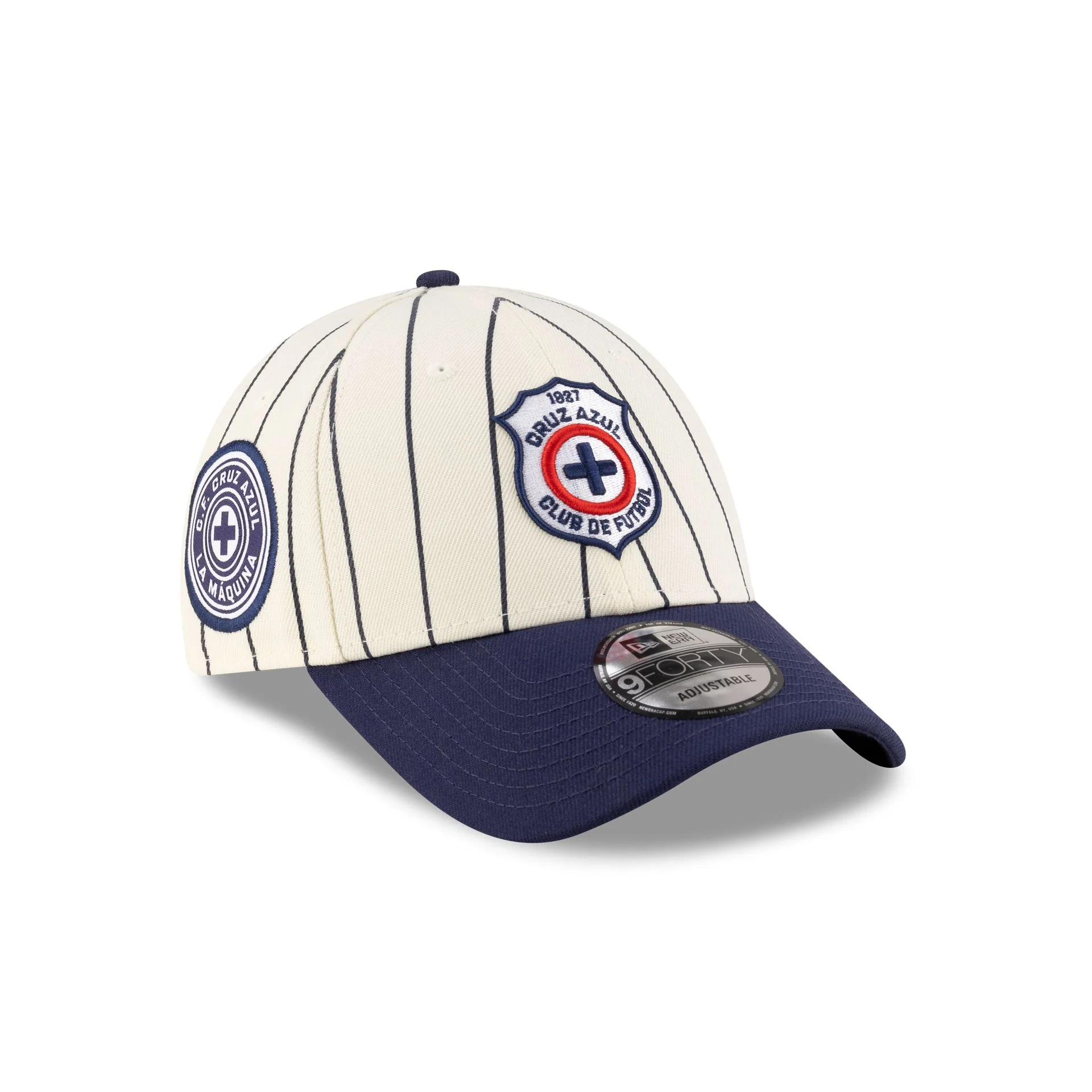 Cruz Azul Retro Pinstripe 9FORTY Snapback Hat