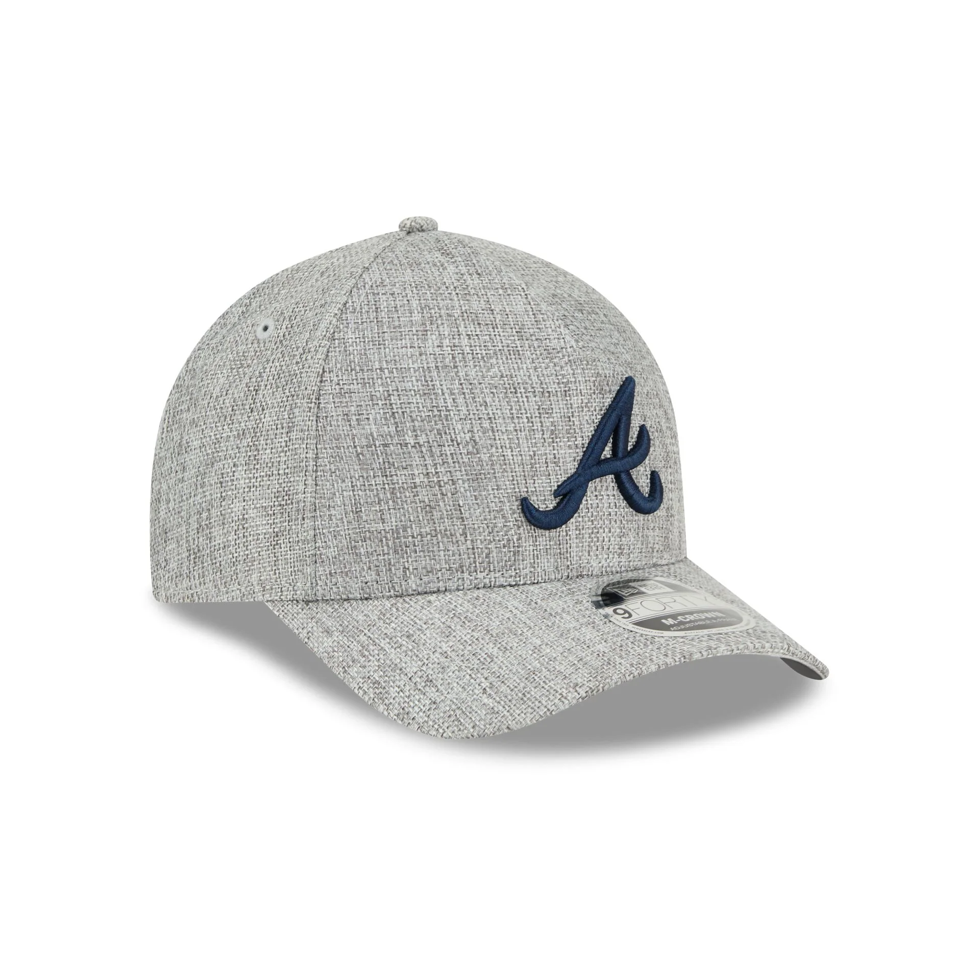 Atlanta Braves Cotton Weave Gray 9FORTY M-Crown A-Frame Snapback Hat