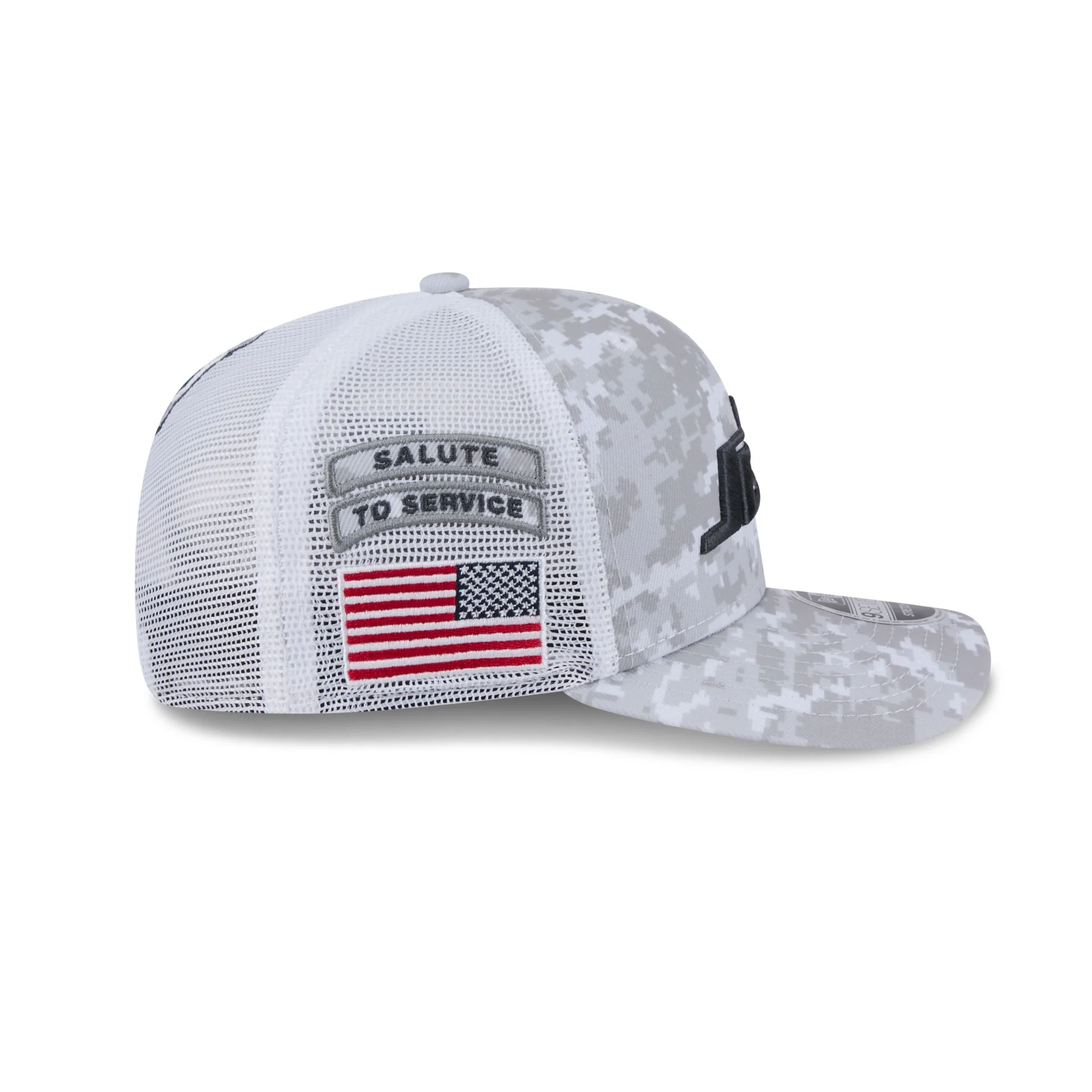 New York Jets 2024 Salute to Service 9SEVENTY Trucker Hat