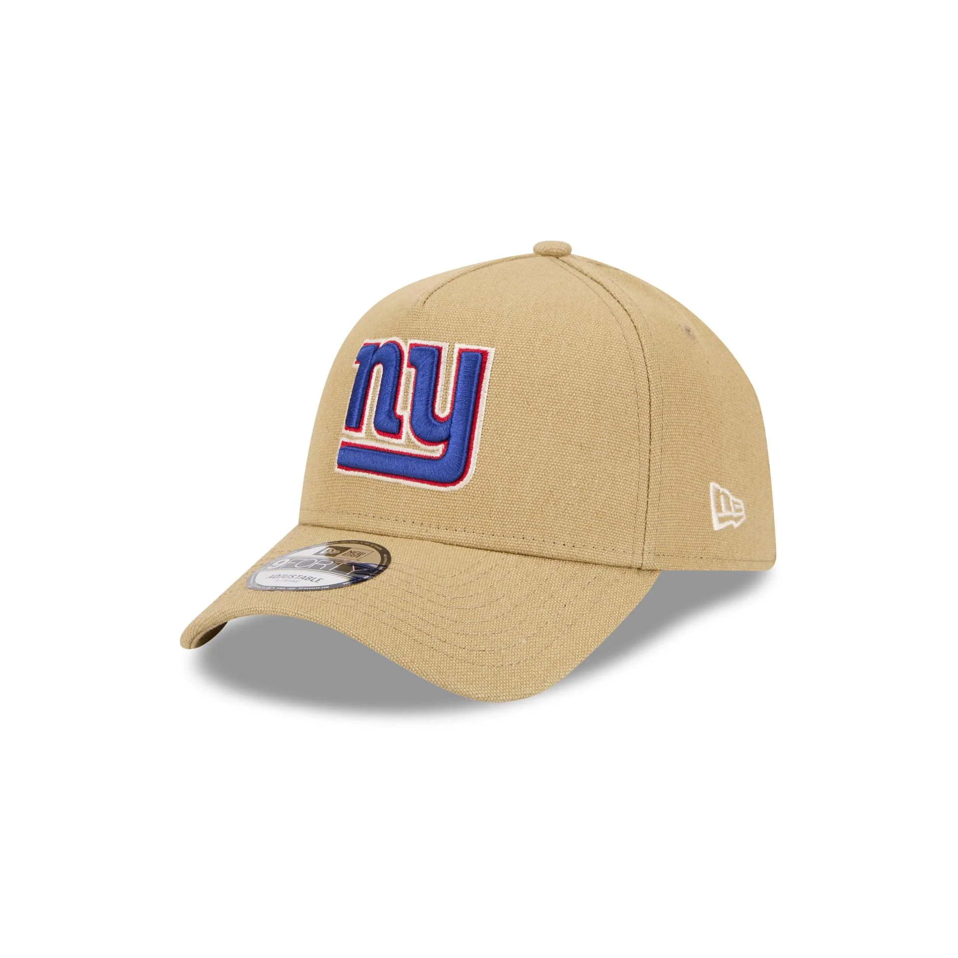 New York Giants Logo Essentials Khaki 9FORTY A-Frame Snapback Hat