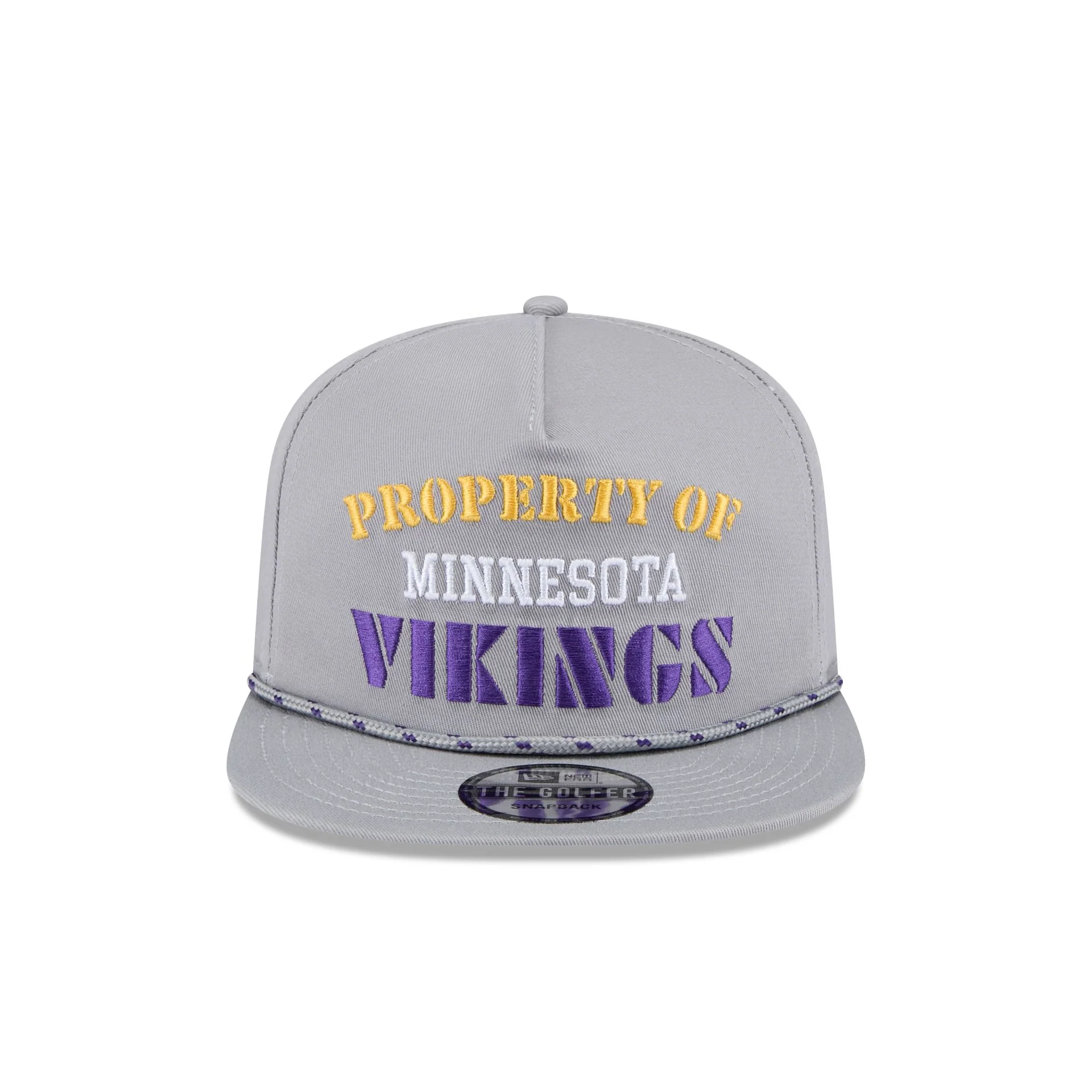 Minnesota Vikings Vintage Gray Rope Golfer Hat