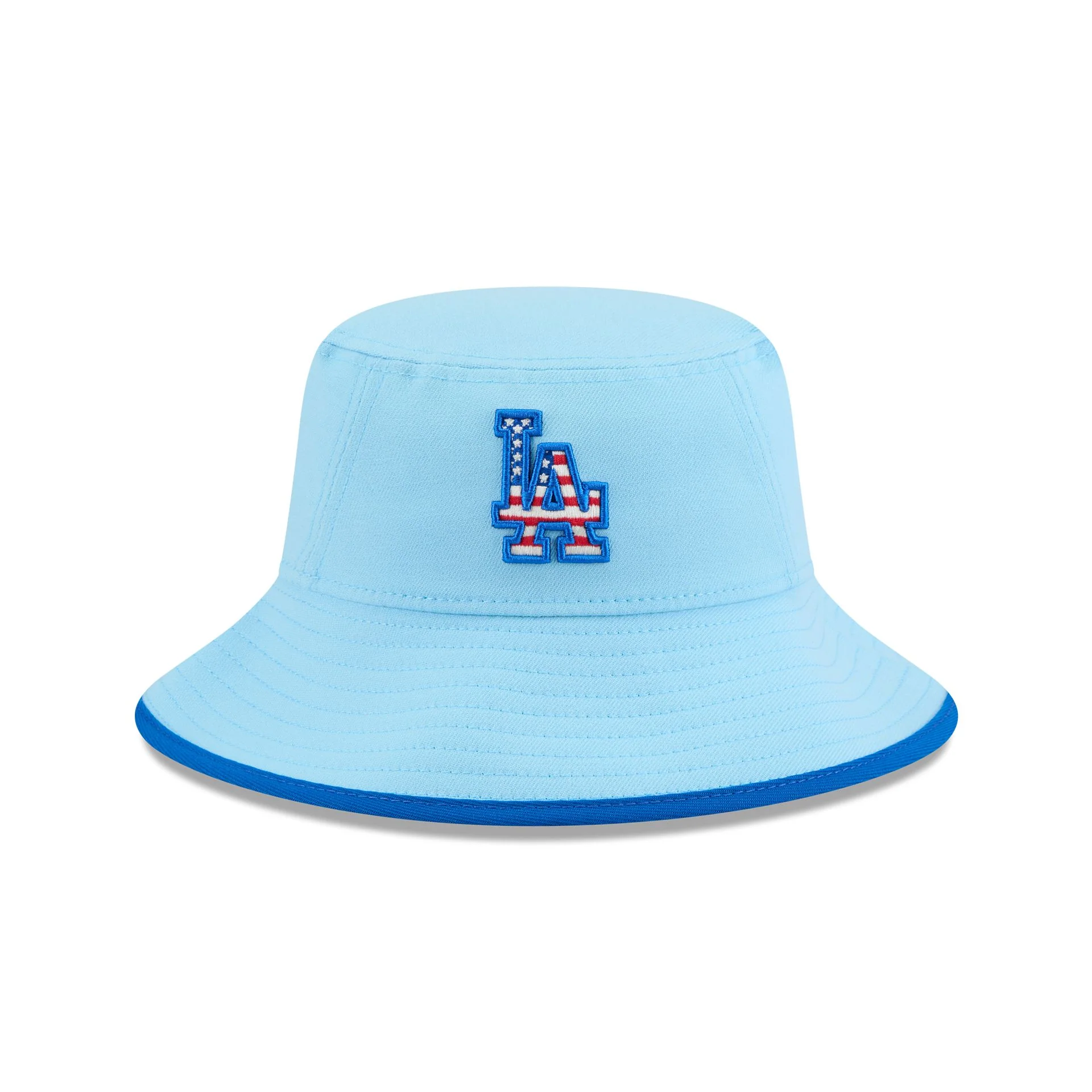 Los Angeles Dodgers Independence Day 2025 Stretch Bucket Hat