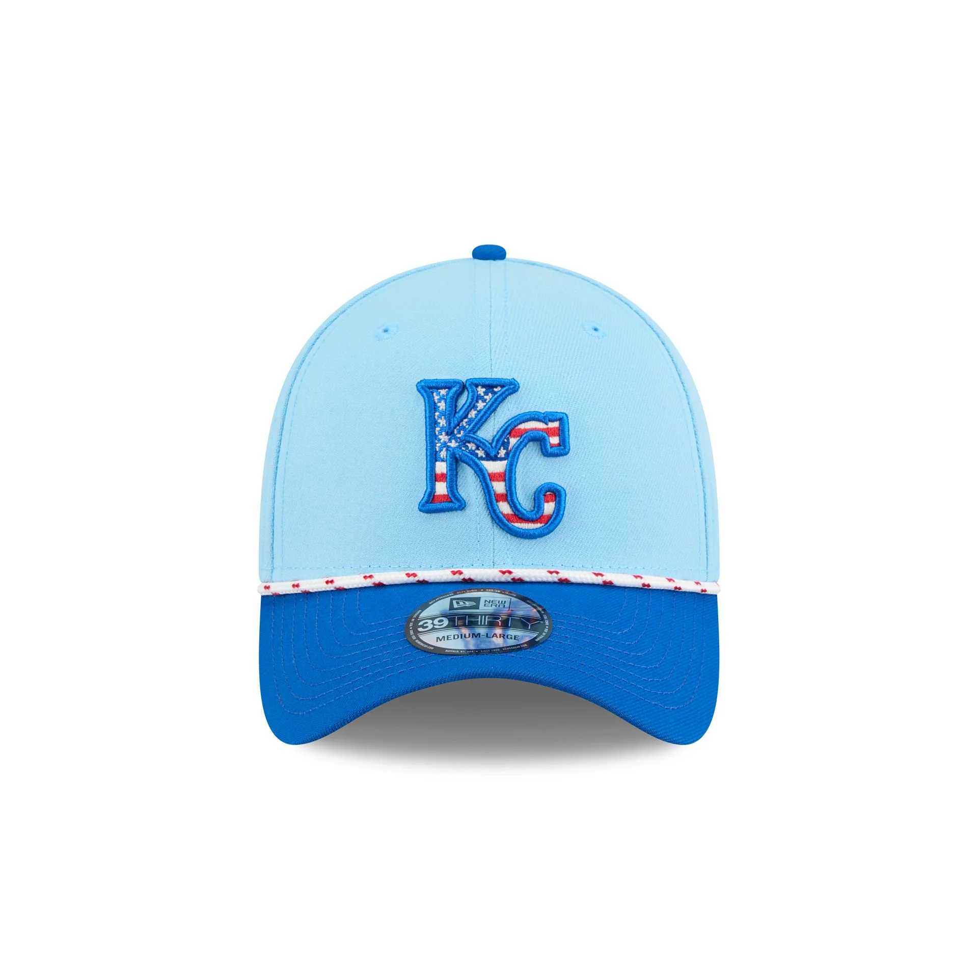 Kansas City Royals Independence Day 2025 39THIRTY Stretch Fit Hat