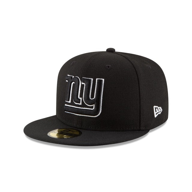 New York Giants Black & White 59FIFTY Fitted Hat